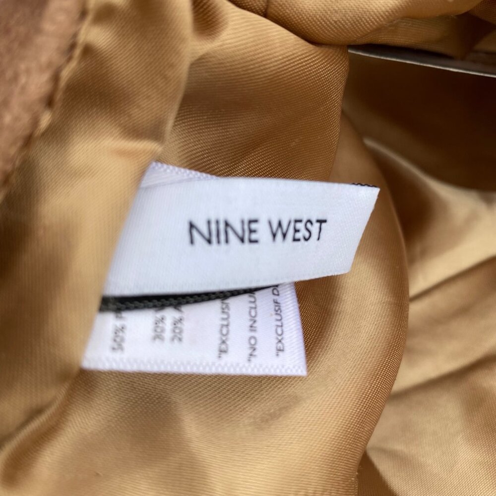 Nine West Womens Newsboy Cabbie Cap Tan Wool Blend Adjustable #4719 NWT $34 - Picture 3 of 9